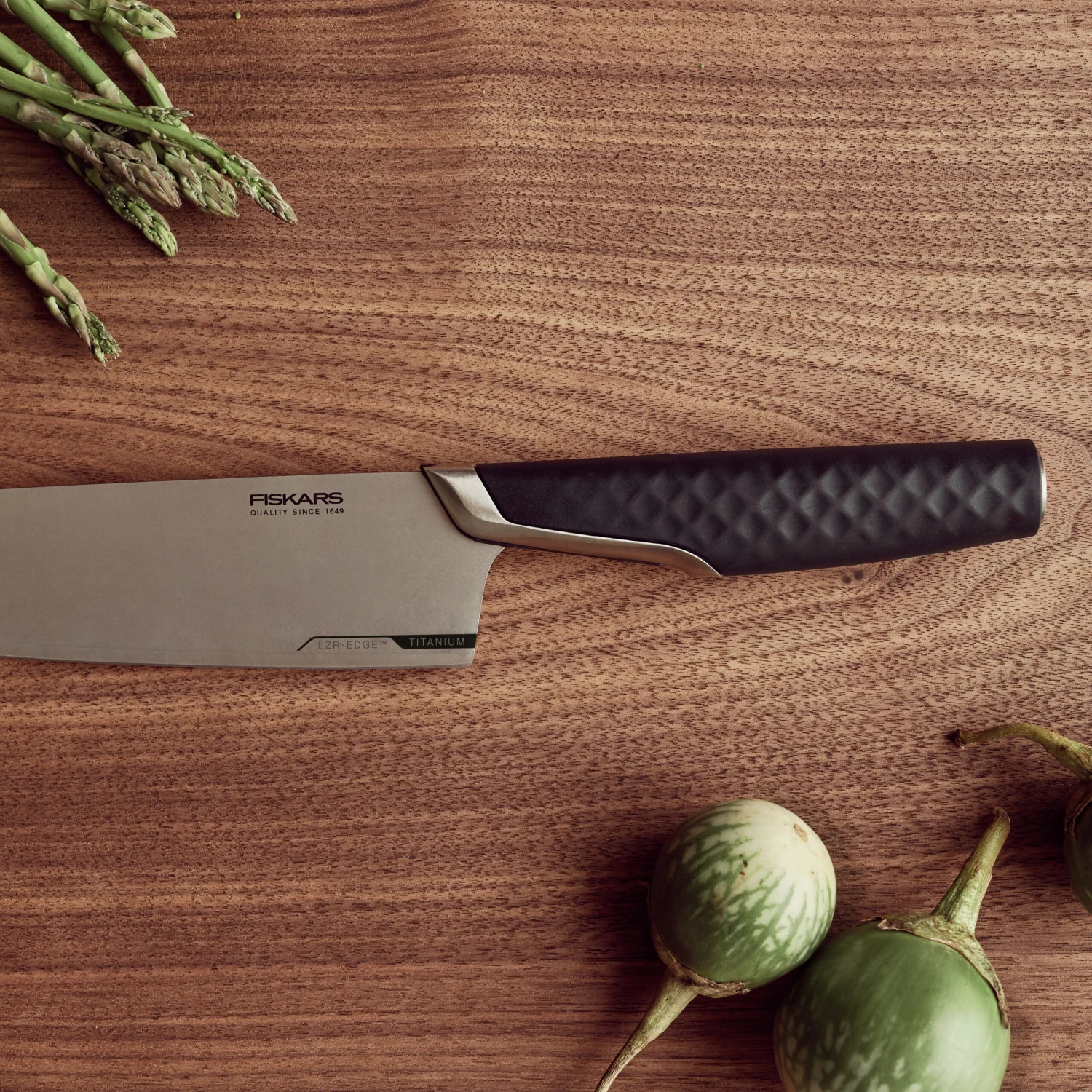 Fiskars Titanium Kochmesser 20cm 3 Fiskars Titanium Kochmesser 20cm – Bild 3