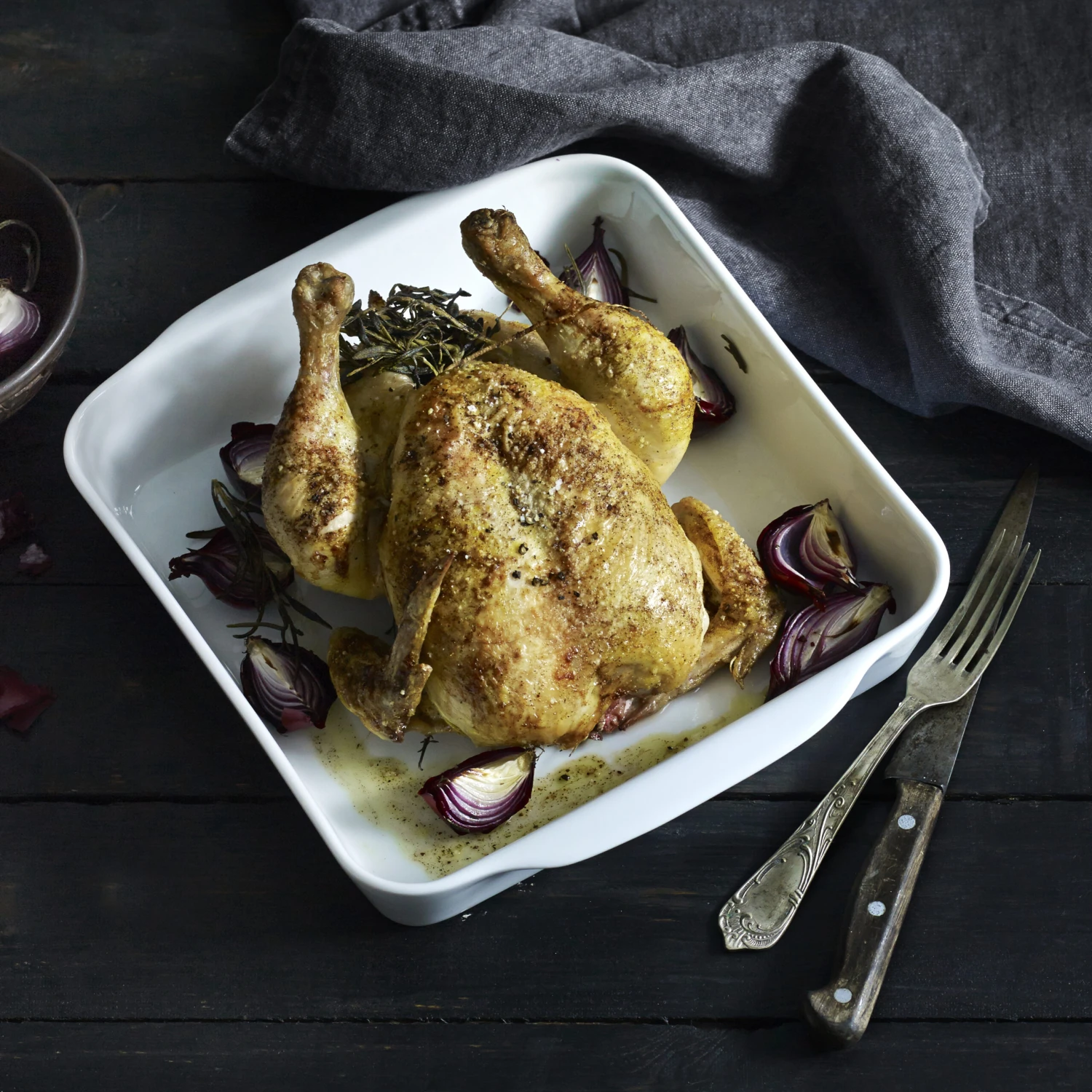 Pillivuyt Quadratischer Servierteller Weiß 2 Pillivuyt Quadratischer Servierteller Weiß – Bild 2