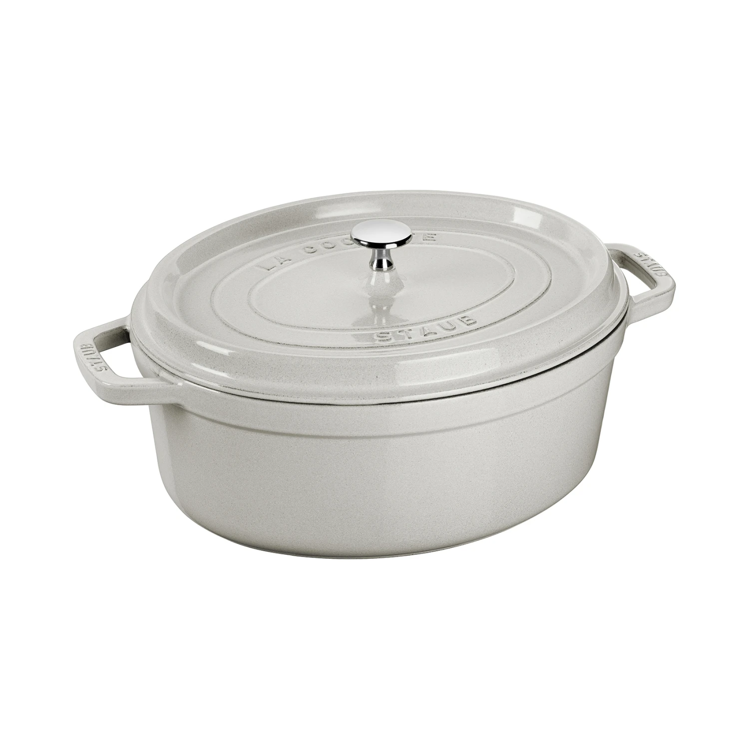Staub White Truffle Topf Oval 1 Staub White Truffle Topf Oval