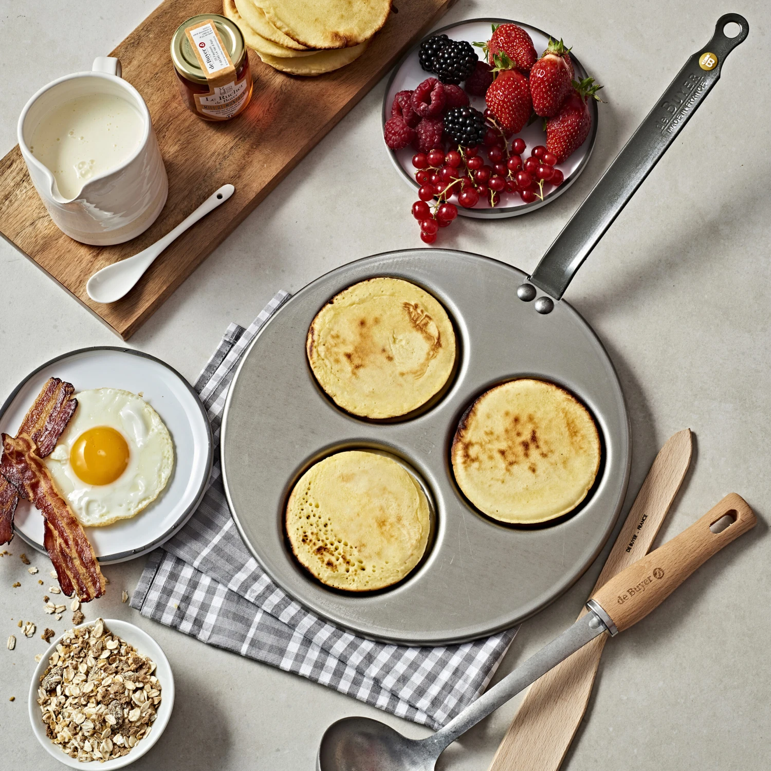 De Buyer Mineral B Pfannkuchenpfanne 2 De Buyer Mineral B Pfannkuchenpfanne – Bild 2