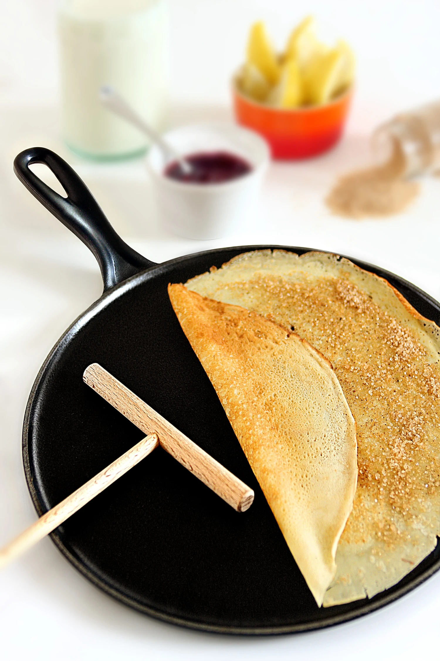 Le Creuset Crêpe-Pfanne Gusseisen Ø27 Cm 2 Le Creuset Crêpe-Pfanne Gusseisen Ø27 Cm – Bild 2