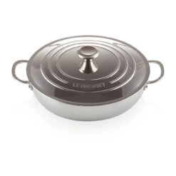 Le Creuset Signature 3-lagiger Niedriger Topf Mit Deckel
