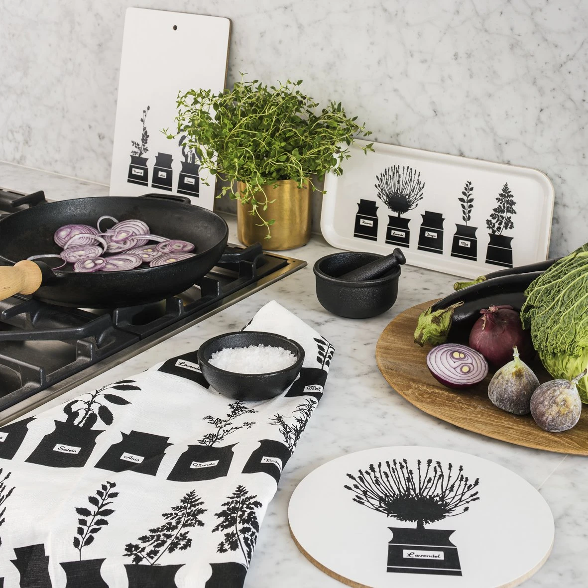 Persons Kryddskåp Geschirrtuch Black Edition 2 Persons Kryddskåp Geschirrtuch Black Edition – Bild 2